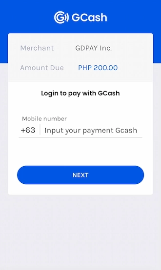 ✒️Step 3: The player enters the mobile number registered with GCash.