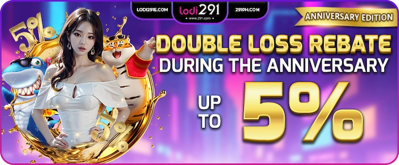 Double daily Loss Rebate During the Anniversary up to 5%!